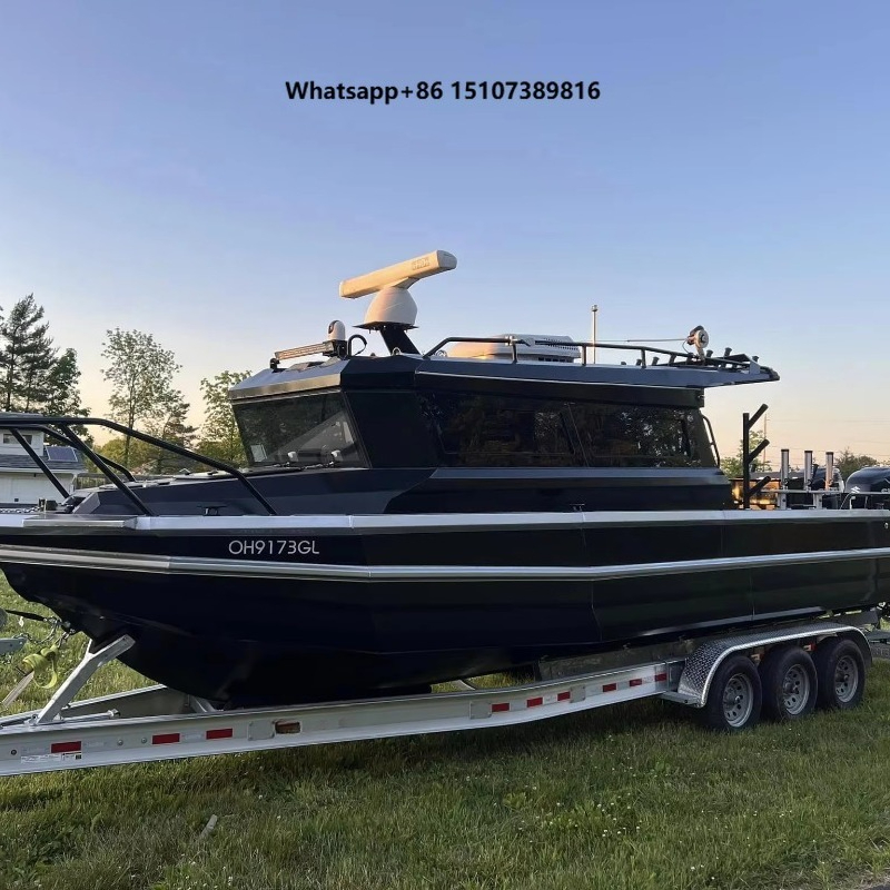 Fishing Boat Aluminum - Popüler Tasarımlı, Siyah Renkli, 30 Fit